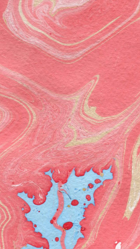 Strawberry Ocean Waves Mobile Wallpaper