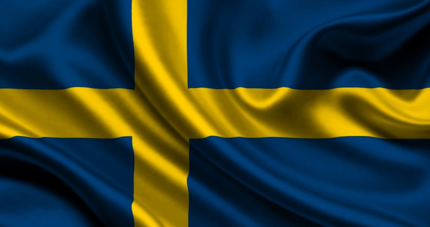Sweden Swedish Flag 4K Wallpaper