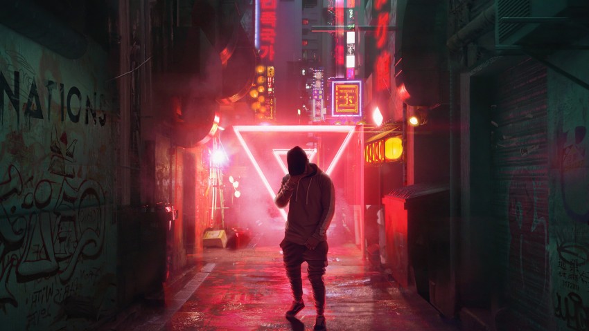 Ultra HD Cyberpunk 5K Wallpaper