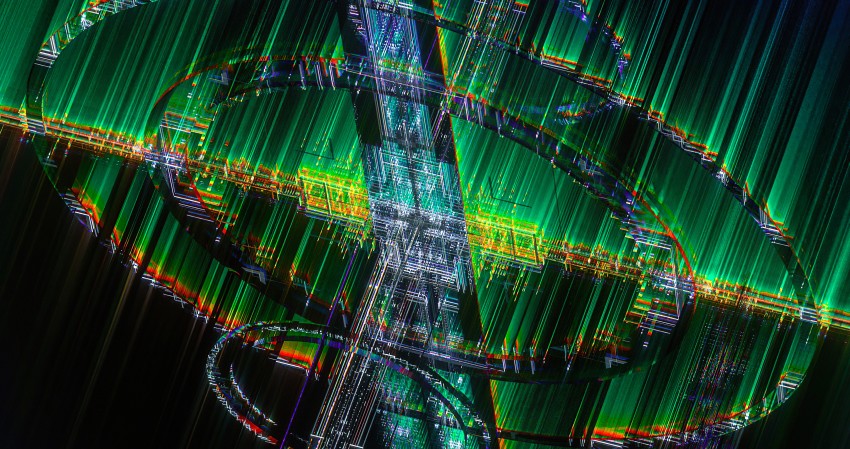 Ultra HD Neon Burst Lines 5K Wallpaper