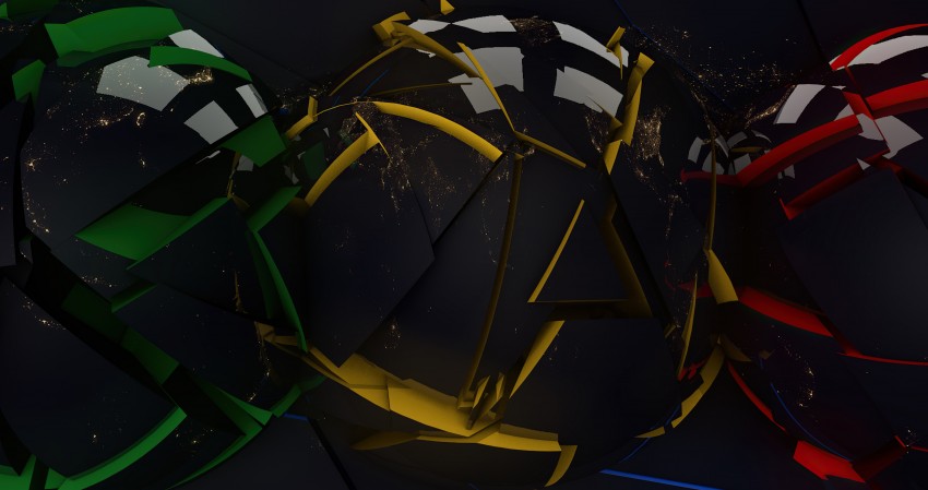 Ultra HD RGB Glass Render 4K Wallpaper