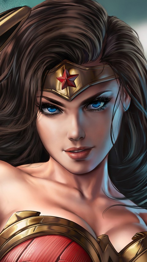 Wonder Woman Armor Digital Art Wallpaper Phone