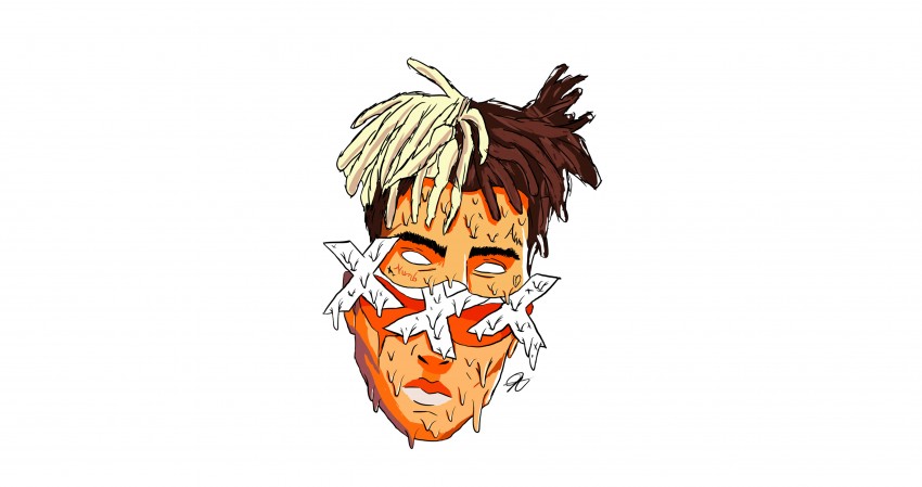 XXXTentacion Face Artwork 4K Wallpaper