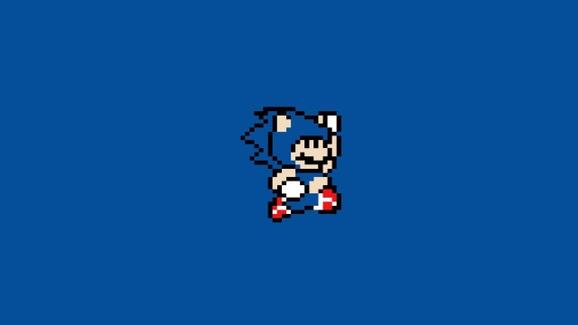 8K Pixel Sonic The Hedgehog Picture Wallpaper Background