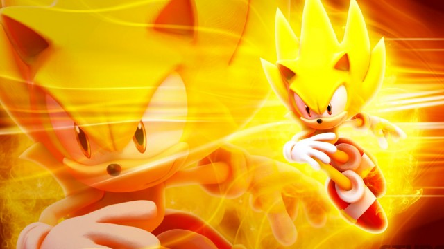8K Yellow Sonic The Hedgehog Picture Wallpaper Background