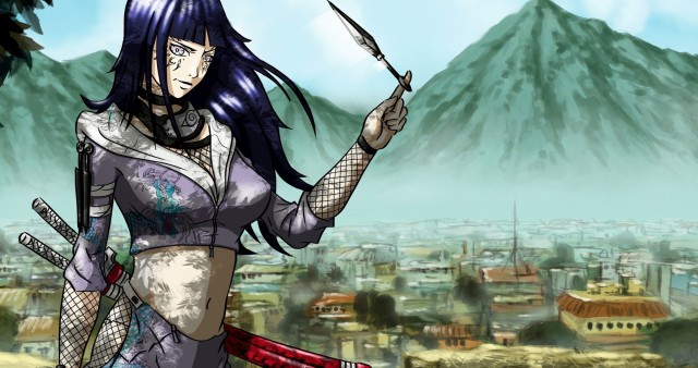 4K Hinata Hyuga Artwork Naruto Anime Wallpaper