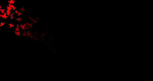 Black And Red Autumn Leaves 4K Wallpaper