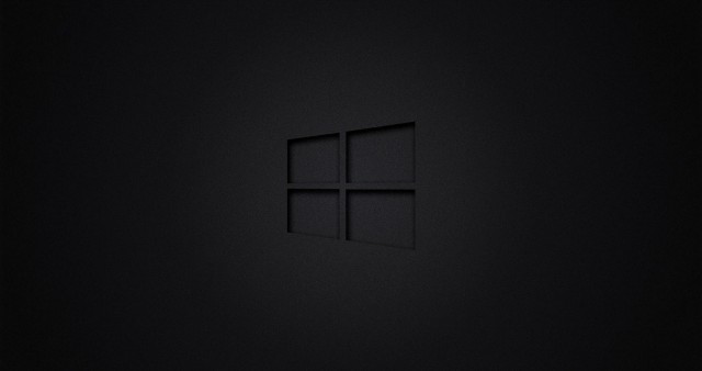 Windows 10 Black Dark 4K Wallpaper