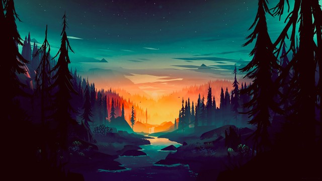Mountain Artwork 8K Wallpaper