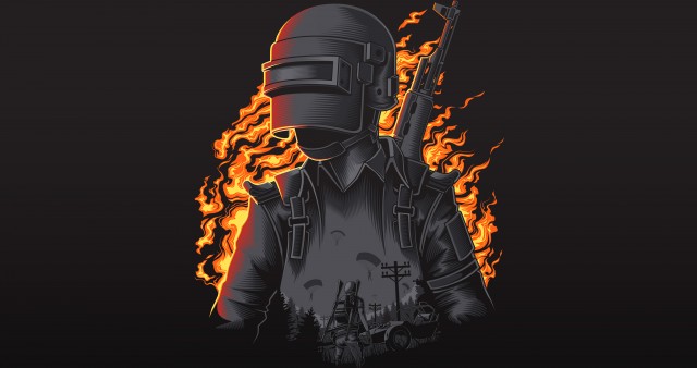 Black PUBG 4K Wallpaper Background