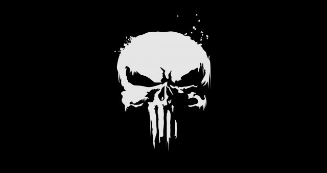 The Punisher Logo 4K Wallpaper