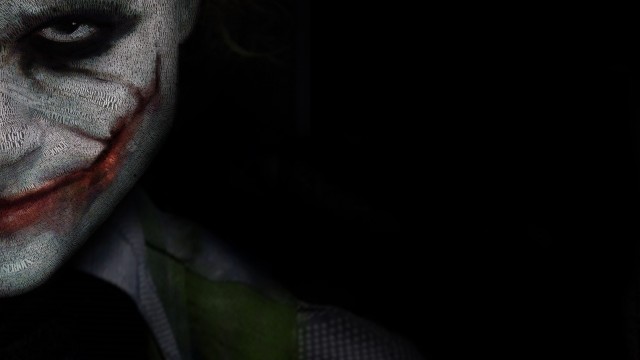 Joker Face Black 5K Wallpaper