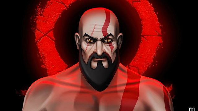 Kratos Artwork 8K Wallpaper