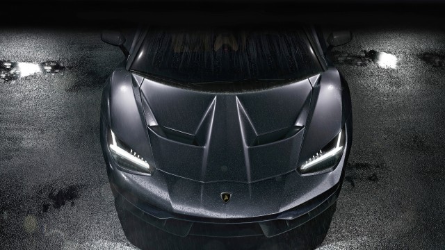 8K Black Lamborghini Centenario Picture Wallpaper Background