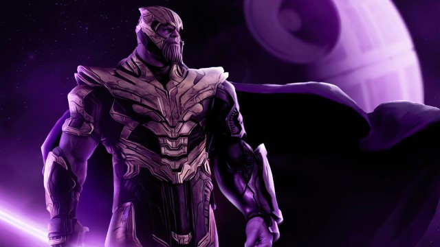 Purple Thanos Art 5K Wallpaper