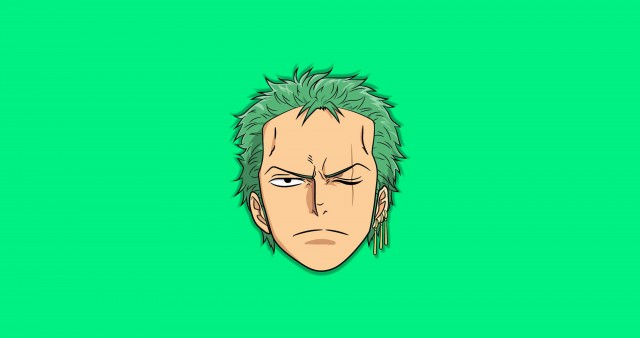 Roronoa Zoro One Piece Face 4K Wallpaper