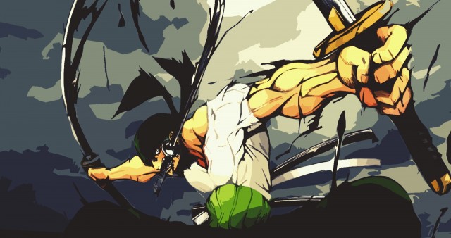 Roronoa Zoro One Piece Digital Art 4K Wallpaper