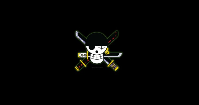 HD Roronoa Zoro Skull Logo One Piece Wallpaper