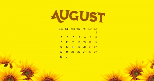 Ultra HD August 2021 Calendar Wallpaper