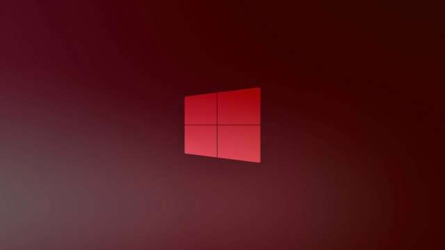 Windows 10 Red 5K Wallpaper