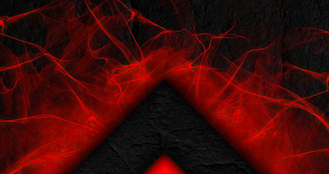 Red Flames Abstract 4K Wallpaper