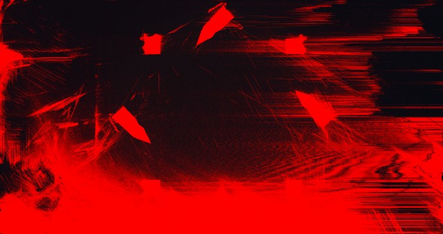 Red Glitch Art 4K Wallpaper