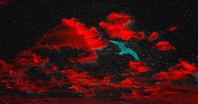 Ultra HD Red Glitch Artwork Wallpaper
