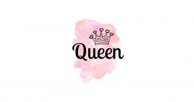 Queen Pink Watercolor 4K Wallpaper
