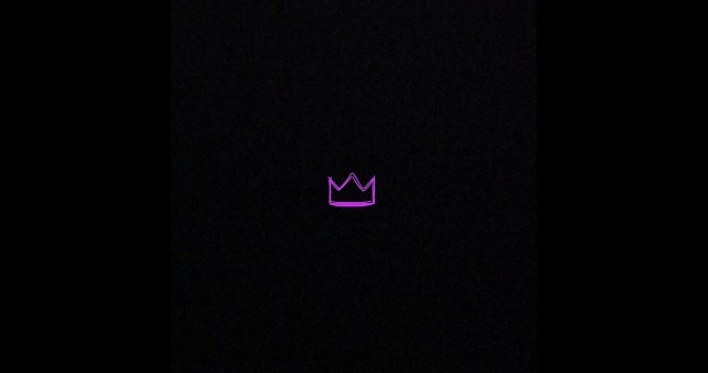 Ultra HD Purple Queen Crown In Black Background Wallpaper