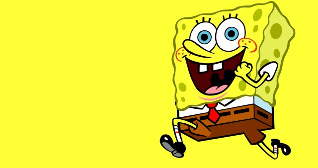 4K Spongebob Squarepants Running Character Wallpaper
