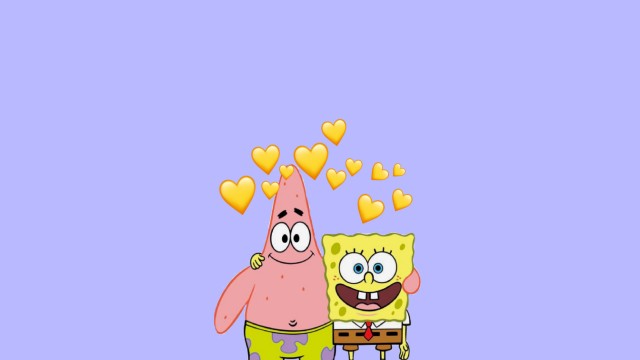 Spongebob And Patrick Cute 5K Wallpaper