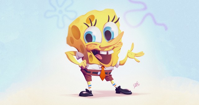 4K Spongebob Artwork Picture Wallpaper Background