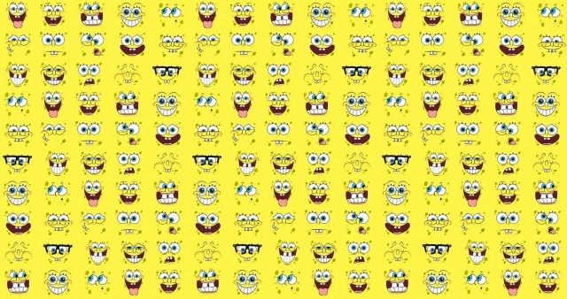 Spongebob Faces 4K Wallpaper