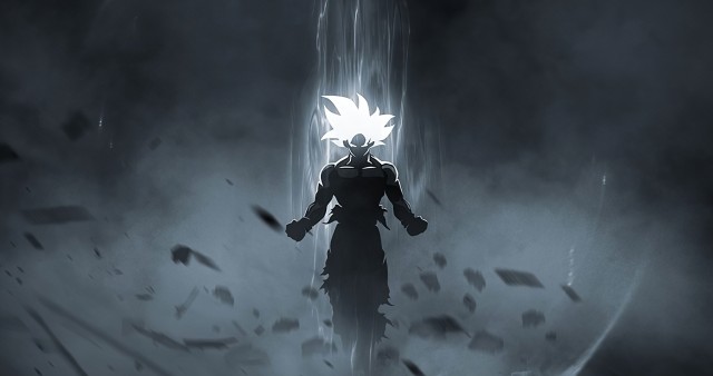 4K Dark Goku Ultra Instinct Wallpaper
