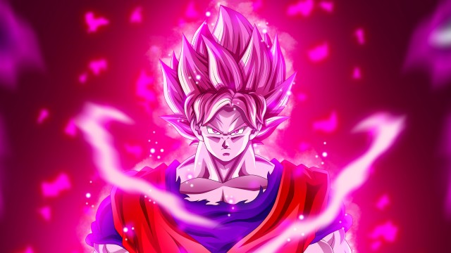 Dragon Ball Goku Super Saiyan Kaioken 5K Wallpaper