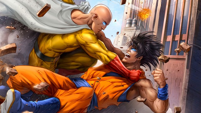 Goku One Punch Man 5K Wallpaper