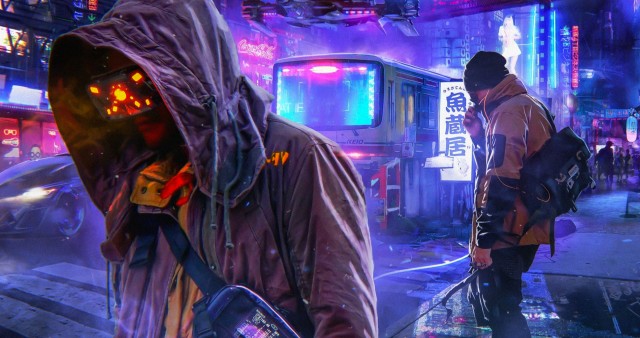 Digital Art Neon Futuristic City 4K Wallpaper