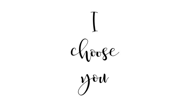 HD I Choose You Quote Love Couple Wallpaper