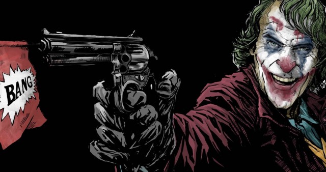 Joker Holding Gun Artwork 4K Wallpaper