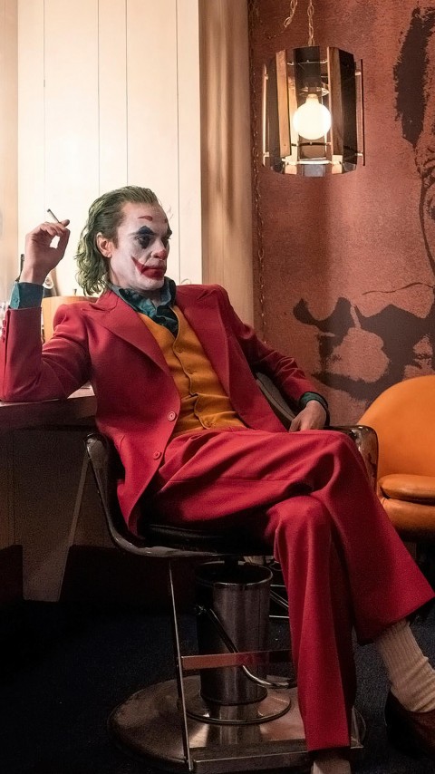 Joker Joaquin Phoenix Makeup 4k Mobile Wallpaper