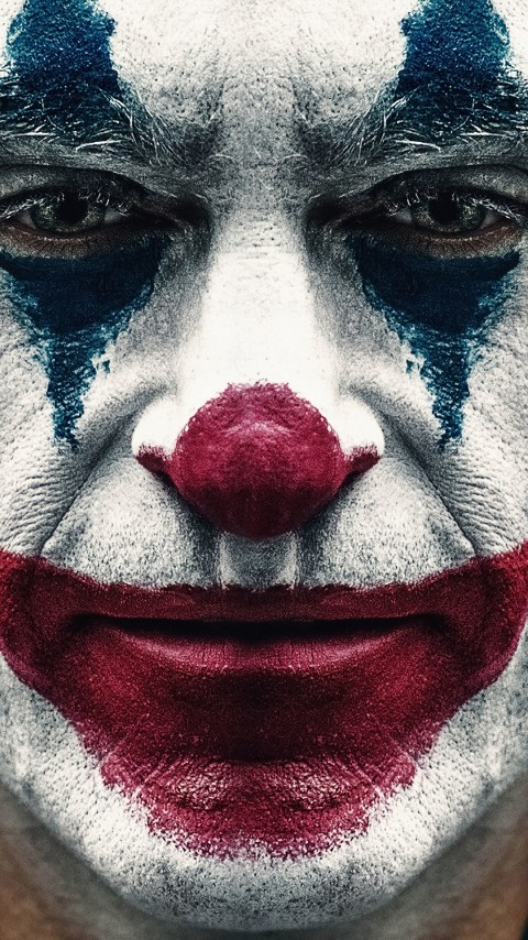 HD Joker Makeup Face Mobile Wallpaper