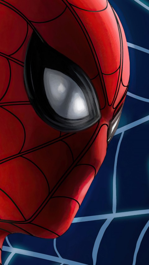 Marvel Spider Man Face Mobile Wallpaper