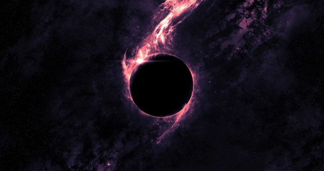 Ultra HD Solar Eclipse Black Hole Space Wallpaper