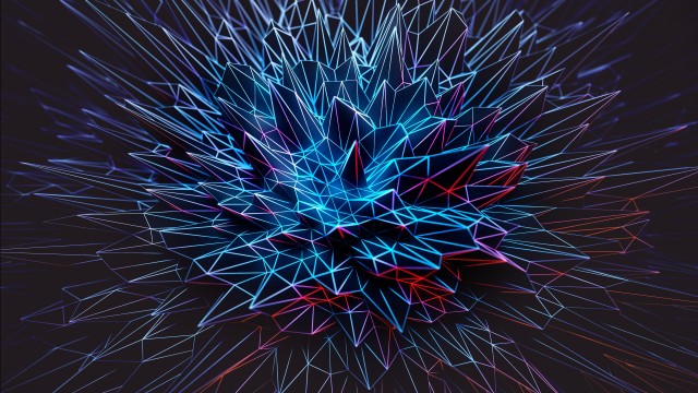 Spikes Abstract Dark 8K Wallpaper