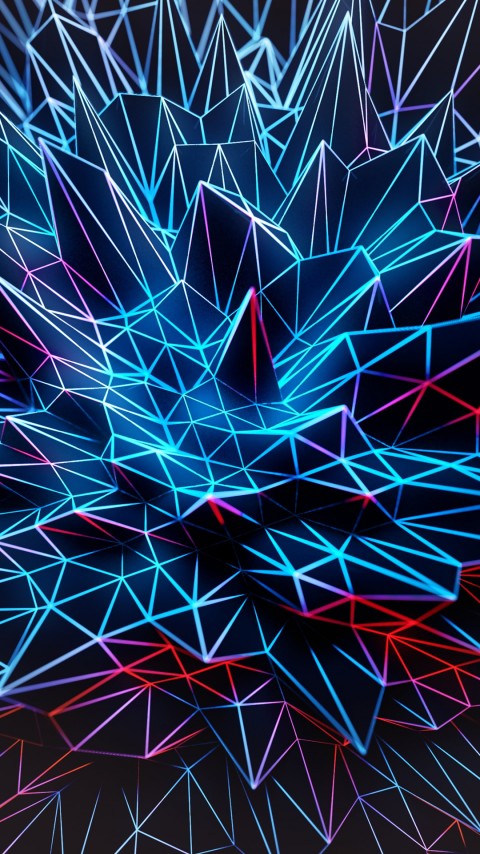 Spikes Abstract Dark UHD Mobile Wallpaper