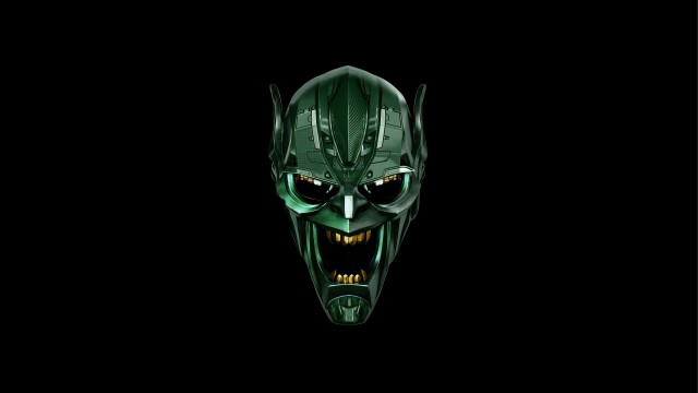 Green Goblin Mask 5K Wallpaper