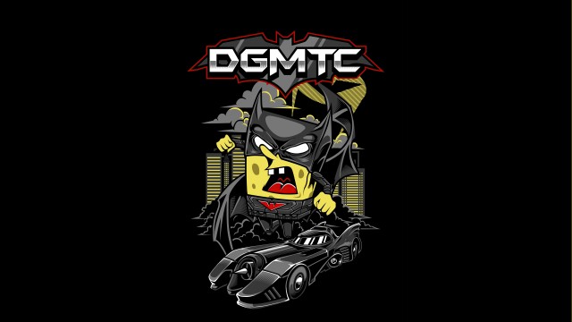 Spongebob Batman Suit 5K Wallpaper