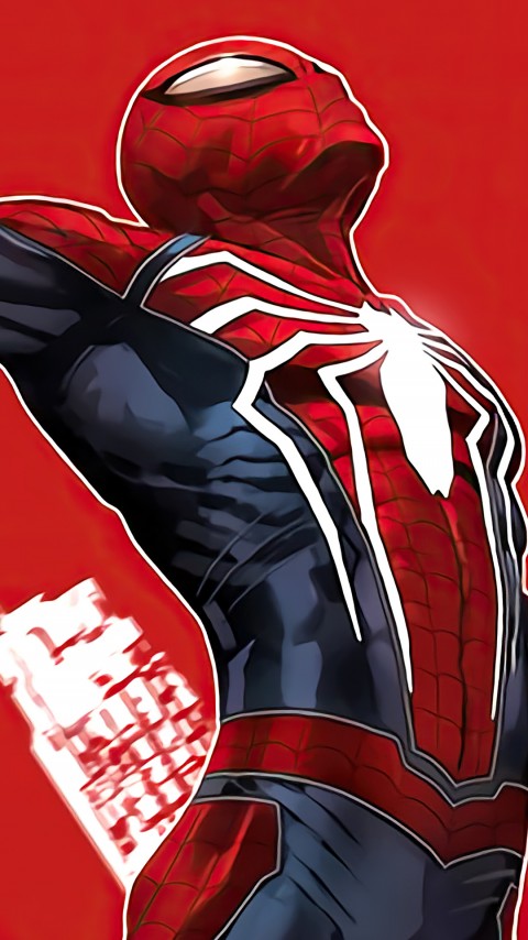 Spiderman Comic Arts Mobile Wallpaper