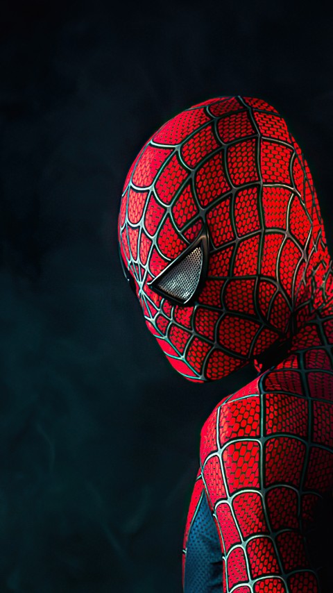 Spiderman Red Suit Mobile Wallpaper