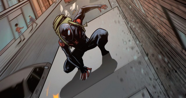 Spider Man Catching Thieves Comic HD Background